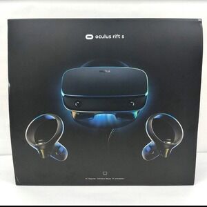 Oculus Rift S PC-Powered VR Gaming Headset Controllers Complete Box Discontinued
